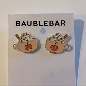 BaubleBar X Anthropology NWT Pumpkin Latte Earrings